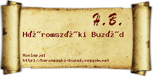 Háromszéki Buzád névjegykártya